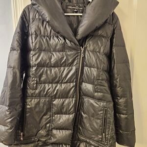 Kenneth Cole New York Charcoal Puffer Jacket